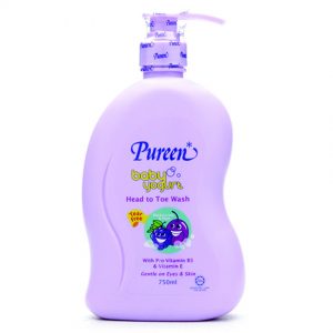 SỮA TẮM GỘI PUREEN HƯƠNG NHO ĐEN VÀ MẬN 750ML