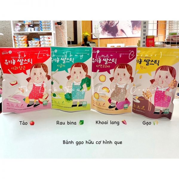 BÁNH ĂN DẶM VỊ RAU DẠNG QUE CHO BÉ TỪ 6 THÁNG TRỞ LÊN - HÀN QUỐC