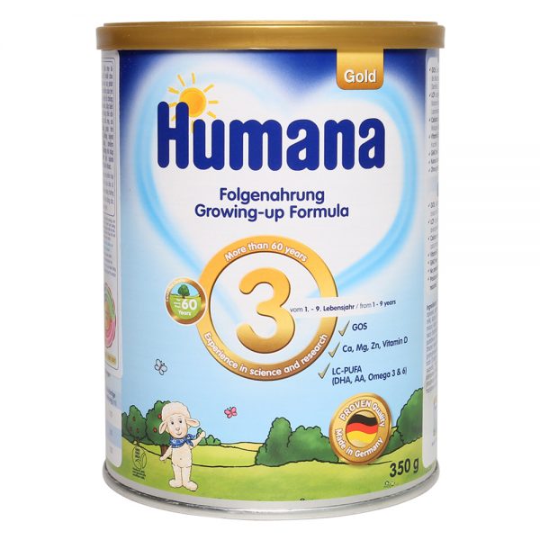SỮA BỘT HUB HUMANA GLOD 3 350G CHO BÉ TỪ 1 - 9 TUỔI
