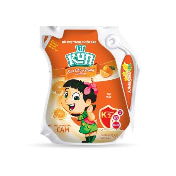 SỮA CHUA UỐNG KUN HƯƠNG CAM 110ML