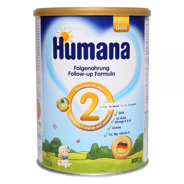 SỮA BỘT HUB HUMANA GOLD 2 800G CHO BÉ 6-12 THÁNG TUỔI