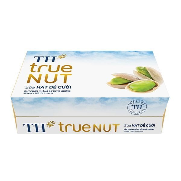 SỮA TH TRUE MILK SỮA HẠT DẺ CƯỜI 180MLX4 (THÙNG 12 LỐC)