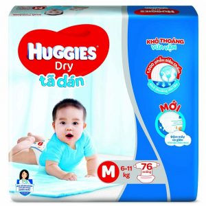 HUGGIES Tã Dán M 76 miếng (6-11)Kg