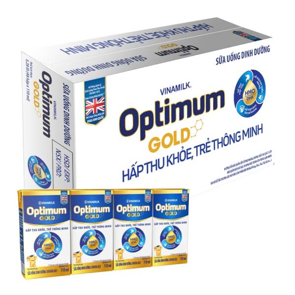SỮA VINAMILK OPTIMUM GOLD 110MLX4 (THÙNG 12 lốc)