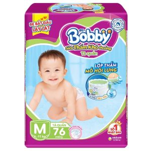 BOBBY Tã Quần M 76 miếng (6-11)Kg