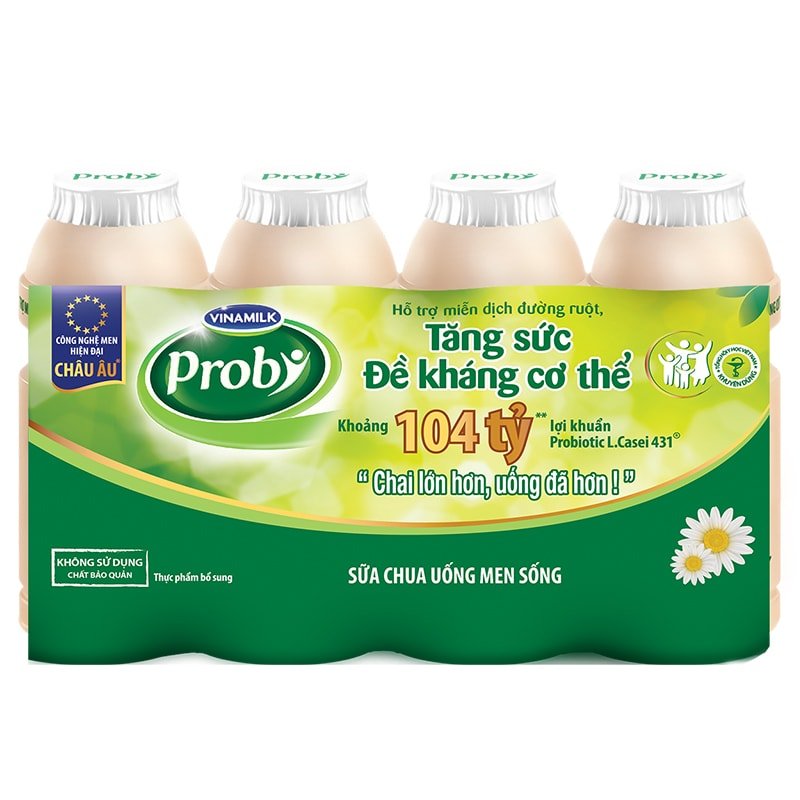 SỮA VINAMILK SCU PROBI CÓ ĐƯỜNG 130MLX4