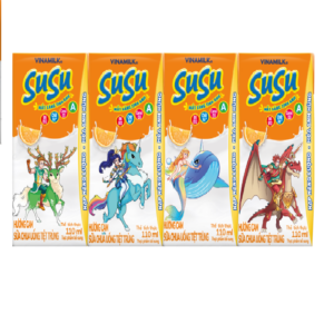SỮA VINAMILK SUSU HƯƠNG CAM 110ML X 4 HỘP