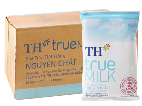 SỮA STTT TH TRUE MILK NGUYÊN CHẤT 220ML (THÙNG 48 BỊCH)