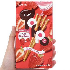 BÁNH QUE TOPPO DOUBLE FLAVOR ( DÂU) 40G