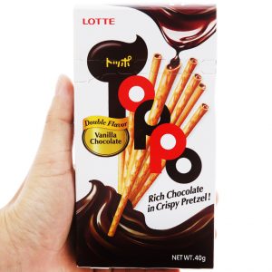 BÁNH QUE TOPPO DOUBLE FLAVOR ( VANILLA CHOCOLATE) 40G
