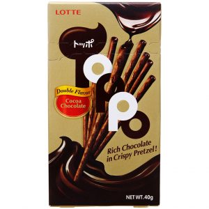 BÁNH QUE TOPPO DOUBLE FLAVOR (COCOA CHOCOLATE) 40 G
