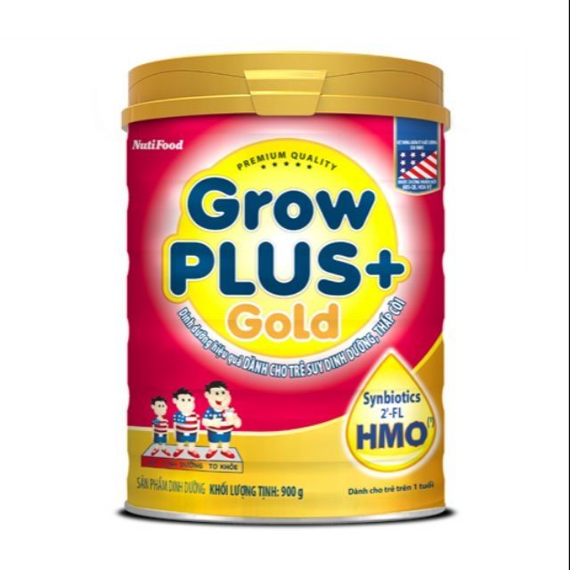SỮA NUTIFOOD GROW PLUS + GOLD ĐỎ 900G (trên 1 tuổi)