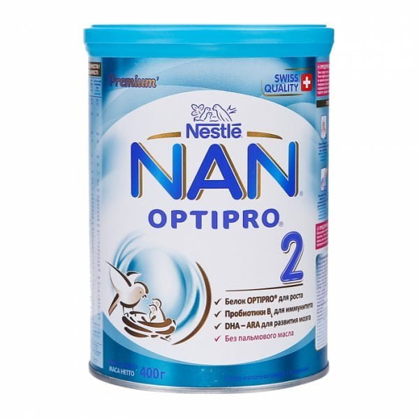 SỮA NAN Số 2 400g Cho trẻ từ 6 - 12 tháng Hàng nội địa của Nga chính hãng