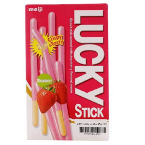 Bánh Que Lucky Stick Dâu 45g