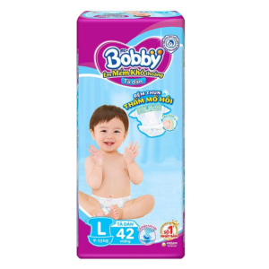 BOBBY Tã Dán L 42 miếng (9-13)Kg
