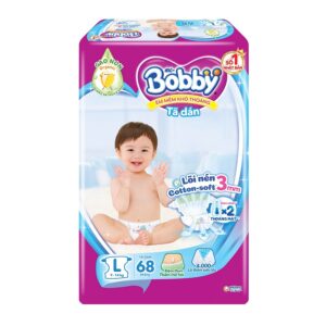 BOBBY Tã Dán L 68 miếng (9-13)Kg