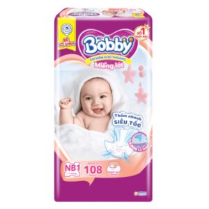BOBBY Miếng lót Sơ Sinh NB1 108 miếng (<1 tháng)