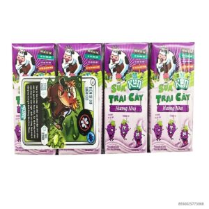 SỮA TRÁI CÂY KUN HƯƠNG NHO 110ML X 4 HỘP