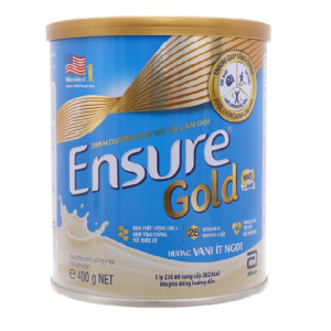 SỮA BỘT ENSURE GOLD (VANILLA ÍT NGỌT) 400G