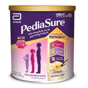SỮA PEDIASURE VỊ VANI ÍT NGỌT - 400G (1-10 tuổi)