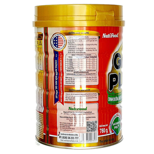 SỮA NUTIFOOD GROW PLUS + ĐỎ 780G (0-12 tháng) - Hình ảnh 4