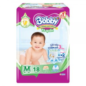 BOBBY Tã Quần M 18 miếng (6-11)Kg