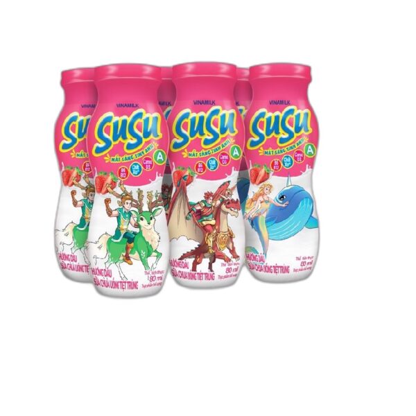 SỮA VINAMILK SUSU HƯƠNG DÂU 80ML x 6 CHAI