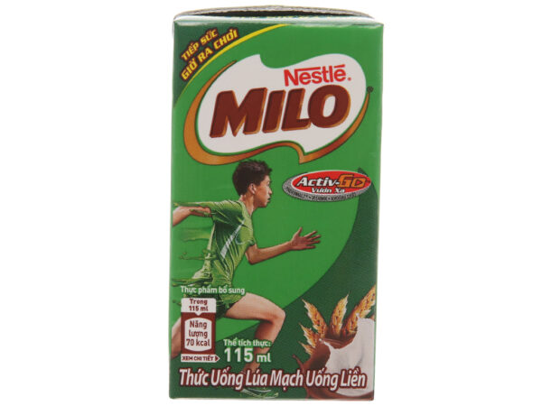 SỮA NƯỚC MILO CÓ ĐƯỜNG 115MLX4 - Hình ảnh 2