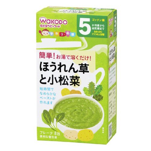 BỘT ĂN DẶM WAKODO VỊ KHOAI TÂY RAU BINA 5M+