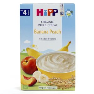 BỘT SỮA DD HOA QUẢ HIPP ORGANIC - CHUỐI, ĐÀO 250G
