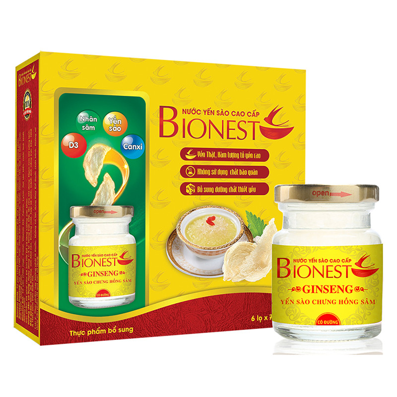 YẾN SÀO BIONEST GINSENG HỒNG SÂM (HỘP TIẾT KIỆM)