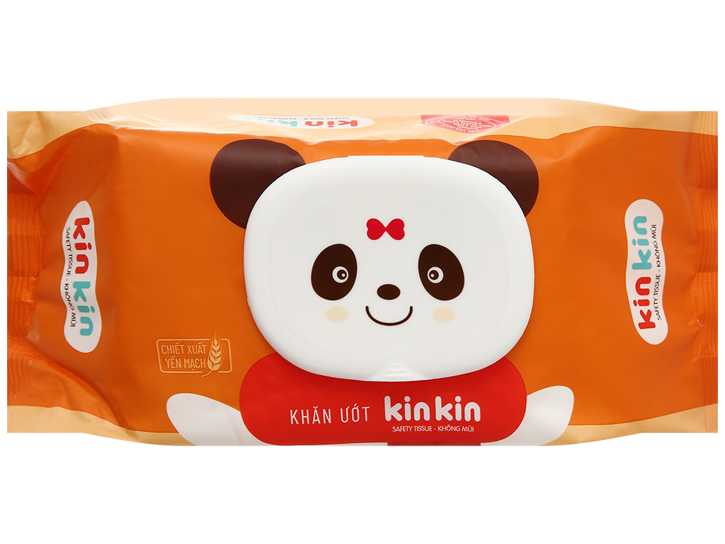 KHĂN ƯỚT KIN KIN KHÔNG MÙI MÀU CAM 100 TỜ