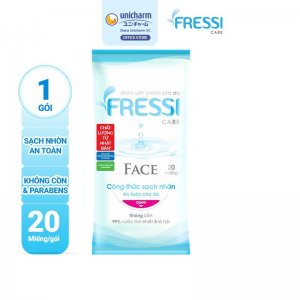 FRESSI Khăn ướt chăm sóc da 20 miếng