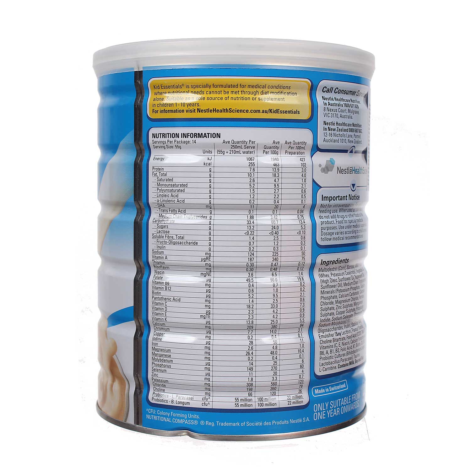 SỮA KID ESSENTIALS NESTLE ÚC 800G (1-10 TUỔI) - Ảnh 2