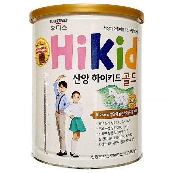 SỮA DÊ HIKID HÀN QUỐC 700G (1-9 TUỔI)