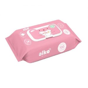 KHĂN ƯỚT AIKO Chăm Sóc Da Hồng 100 Tờ