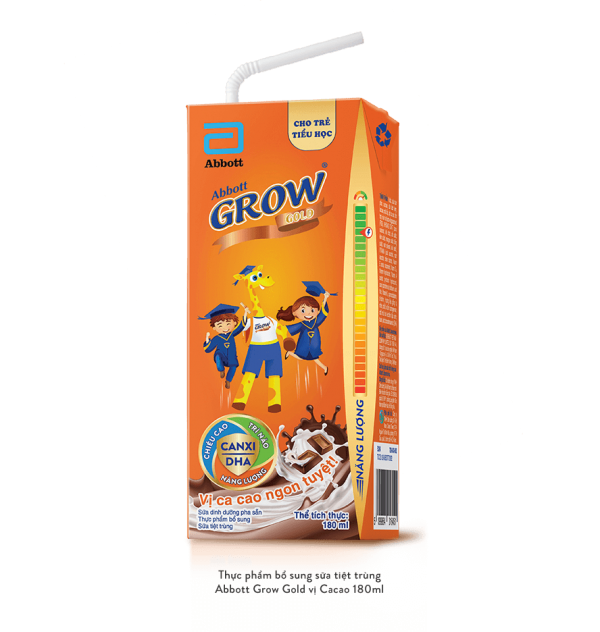 SỮA ABBOTT GROW VỊ CACAO 180ML - Hình ảnh 2
