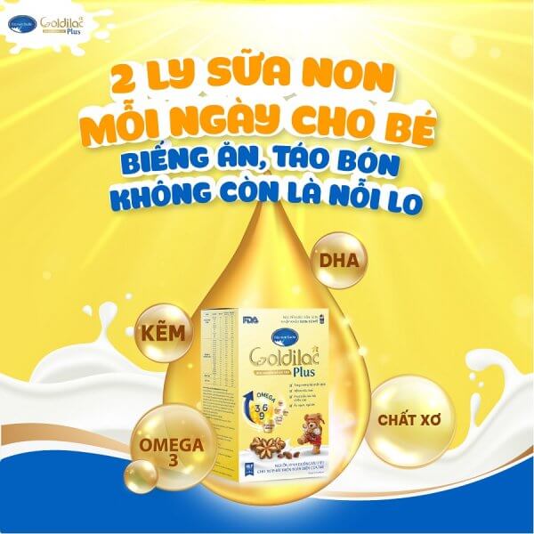 SỮA BỘT GOLDILAC PLUS SỮA NON 28 gói x 14g Nhập Khẩu Mỹ - Hình ảnh 4