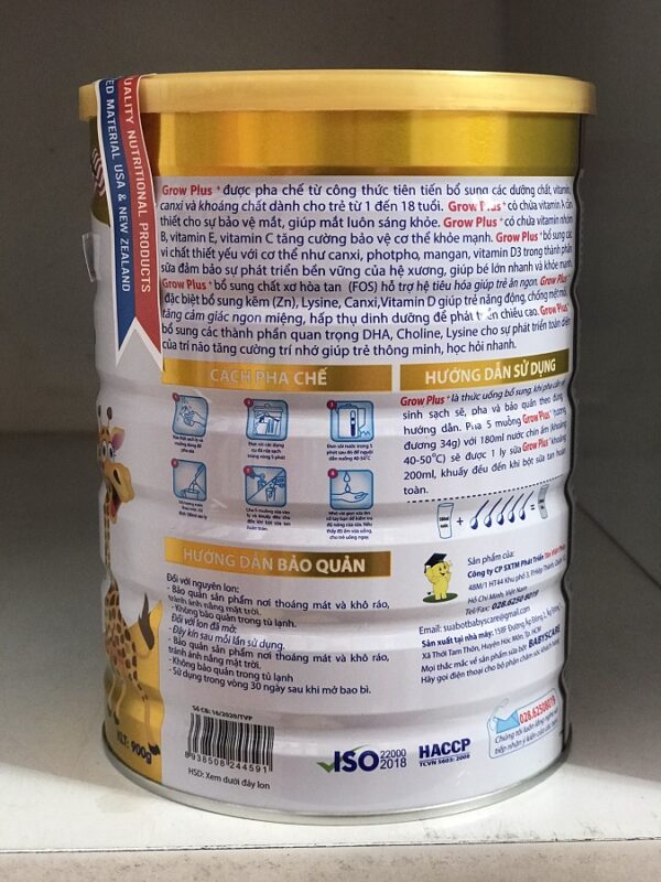 SỮA BỘT BABY CARE GROW PLUS + 900g - Hình ảnh 2
