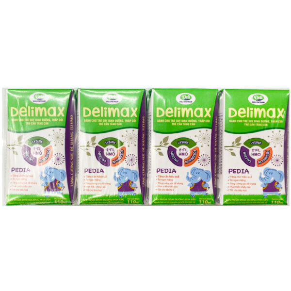 Sữa bột pha sẵn DELIMAX 110ml lốc 4 hộp