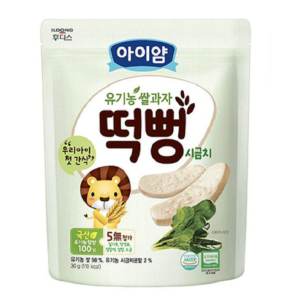 Bánh gạo ăn dặm ILDONG hữu cơ vị Rau Bina 30g (6m+)