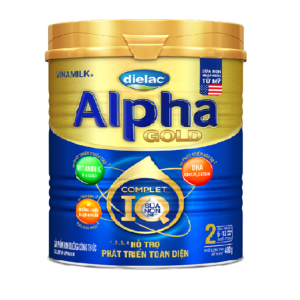 Sữa bột Vinamilk Dielac Alpha IQ Gold 2 400g (mẫu mới)