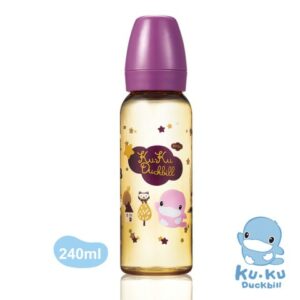 BÌNH SỮA KUKU CỔ THƯỜNG NHỰA PPSU 240ML
