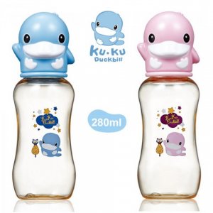 BÌNH SỮA KUKU CỔ THƯỜNG NHỰA PPSU 280ML