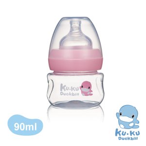 KUKU Bình Sữa Nhựa PP Cổ Rộng 90ml