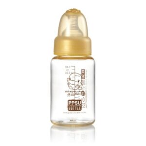 KUKU Bình Sữa Nhựa PPSU Cổ Thường 140ml