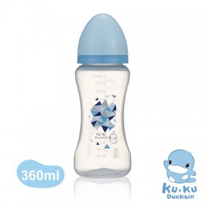 KUKU Duckbill Bình Sữa Nhựa PP Cổ Rộng 360ml