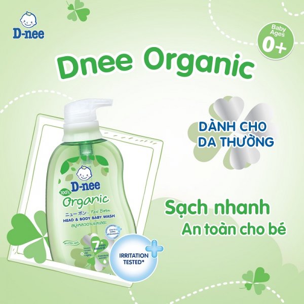 SỮA TẮM GỘI D-NEE ORGANIC 380ML - Hình ảnh 2