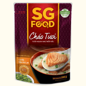 Sài Gòn Food Cháo TƯƠI Cá Hồi Đậu Hà Lan 240g