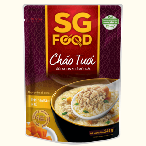 Sài Gòn Food Cháo TƯƠI Thịt Thăn Bằm Bí Đỏ 240g